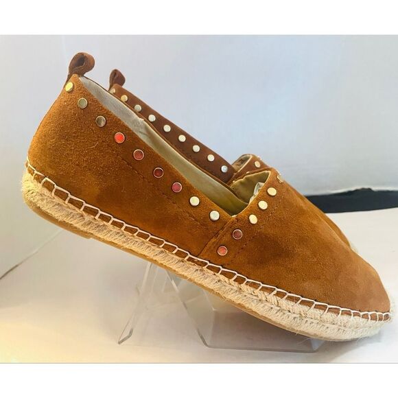 Sam Edelman 9.5 Koda Suede slip on  Espadrille Flats with Studs Women’s Shoes - Picture 3 of 10